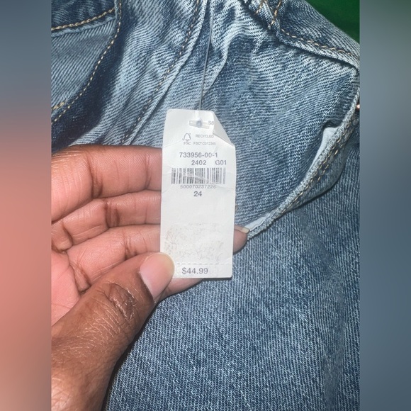 NWT Old Navy Distressed Blue Jeans size 24 - Picture 9 of 11